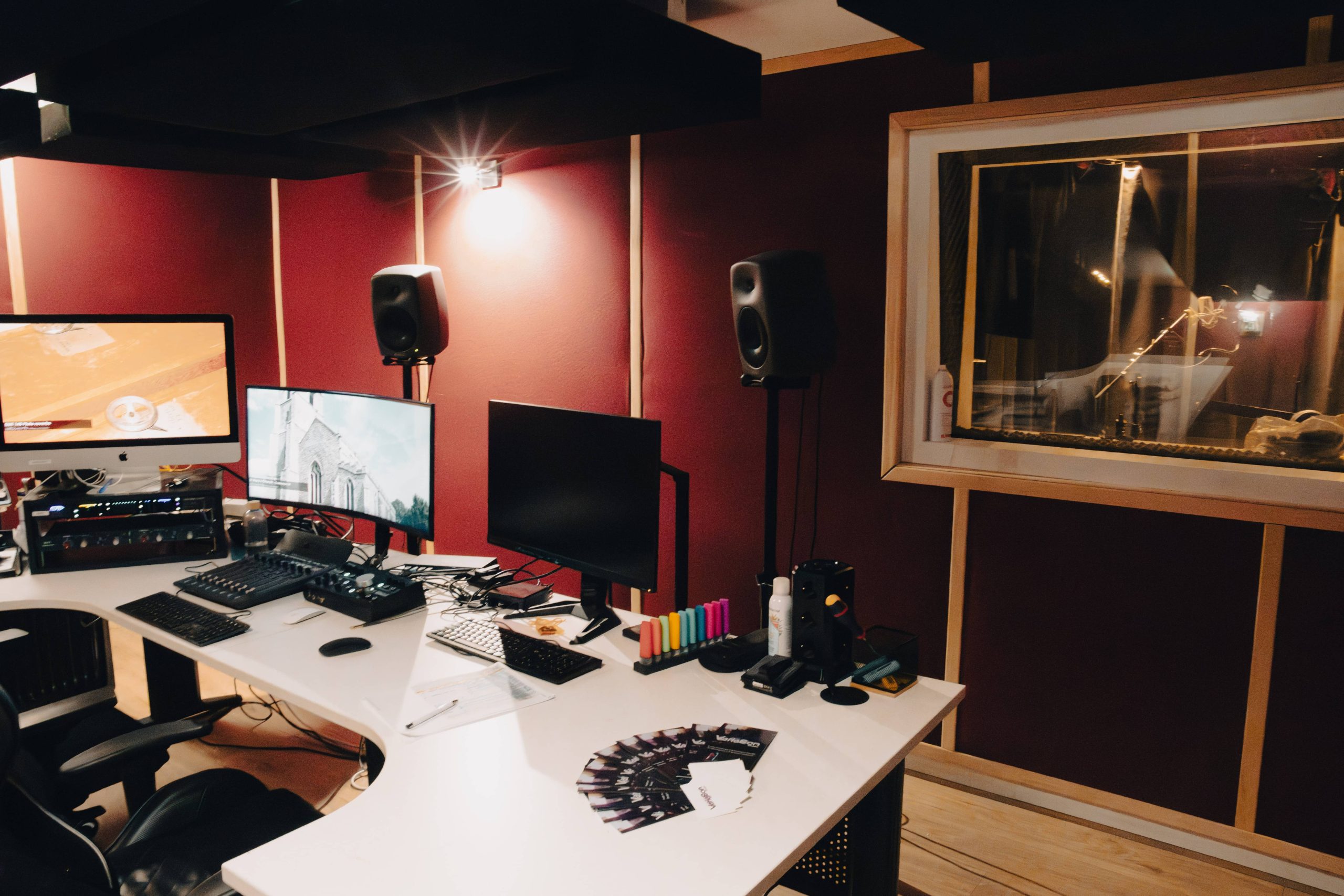 Image représentant un studio d'enregistrement